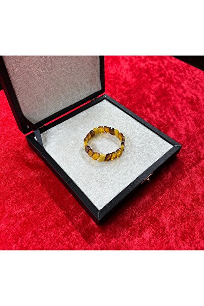 ALBOS MÜCEVHERAT Damla Kehribar Bileklik Renkli Özel Yapım Kesme Model Bileklik