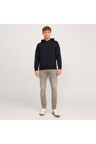 Jack & Jones Ανδρικό μαύρο φούτερ - Staple (12258488-B)