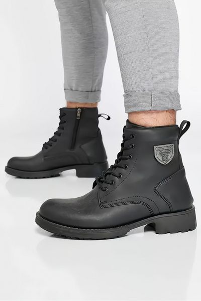 CONTEYNER Ανδρικές μπότες 1521 Μαύρες άνετες Cold Proof