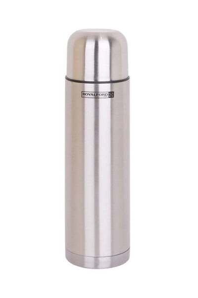 ALMUFARREJ Stainless Steel Vacuum Bottle Sweat Free Leakproof Dishwasher Safe Water Bottle Silver 1Liters
