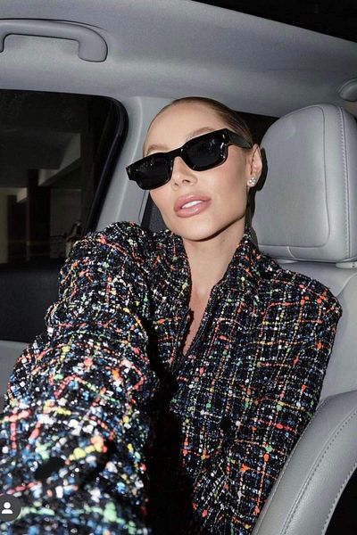 REN EYEWEAR نظارة شمسية كلاسيكية للجنسين من DALE، مربعة الشكل، سوداء كاملة