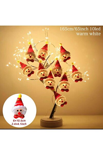 Zigver Noel Dekorasyon Kardan Adam Led Dize Işıkları Garland Yılbaşı Ağacı Sü...