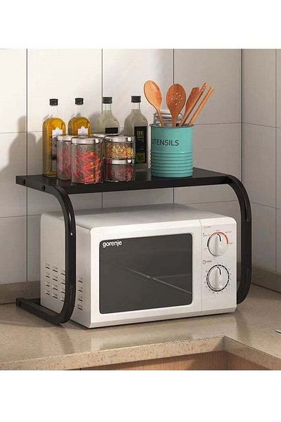 ALMUFARREJ Kitchen Storage and Organization Rack (Black)
