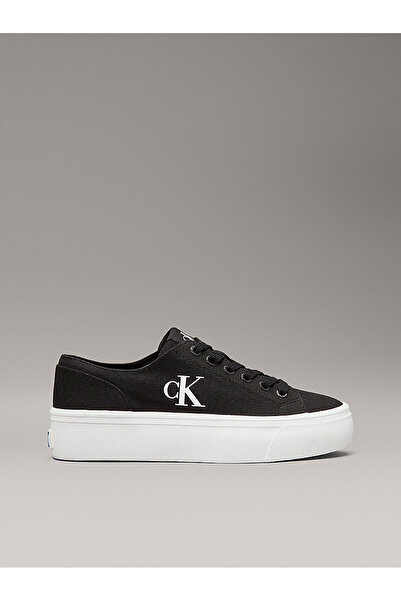 Calvin Klein Kadın Siyah - Beyaz Düşük Bilekli Spor Ayakkabı