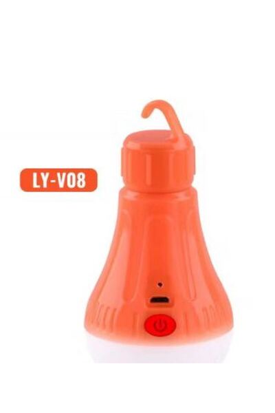 Powermaster LY-V08 Şarjlı Kamp Lambası (Çakarlı)