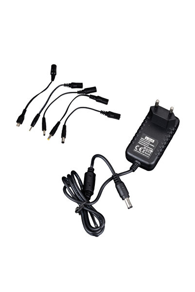 Powermaster S-Link SLX-52A 5-9-12 Volt - 2 Amper Çok Uçlu Telefon Tablet PC Akü Akıllı Şarj Adaptörü