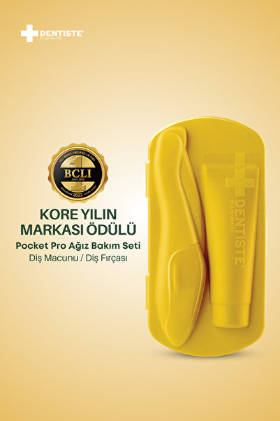 Dentiste Pocket Pro Susuz Fırçalama Seyahat Seti (Sarı)