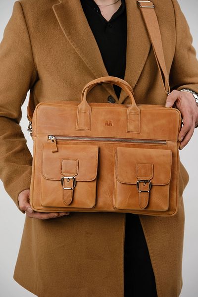 MFT Leather Design Τσάντα Laptop Loreen 2230 100% γνήσιο δέρμα
