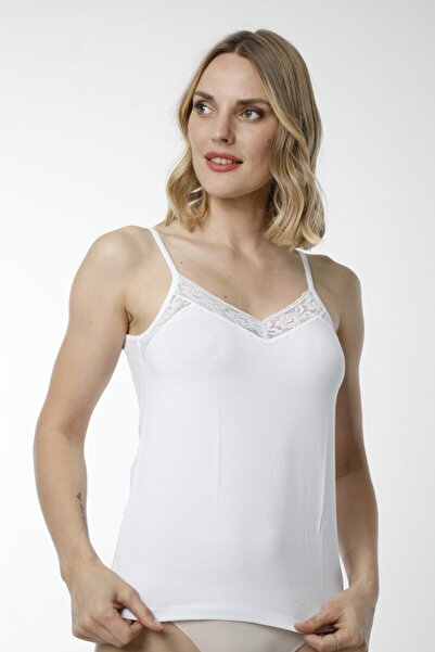 Hmd 2496 Тонкі бавовняні жіночі майки - білі