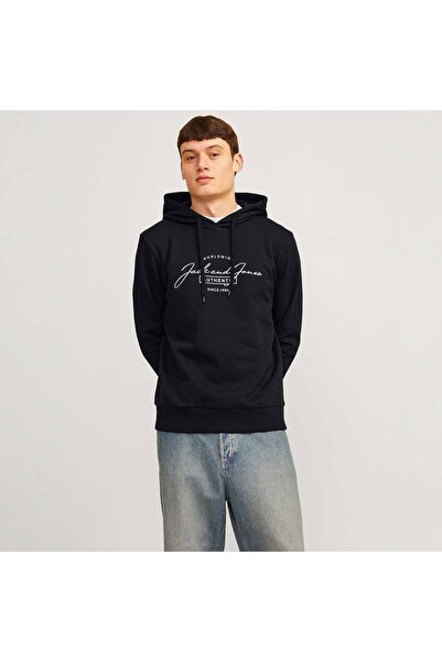 Jack & Jones Ανδρικό μαύρο φούτερ Ferris (12256838-B)