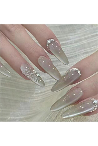 Beauty Box 3 Boyutlu Kolay Hazır Takma Tırnak Fashion Nails Çiçekli Protez Tı...