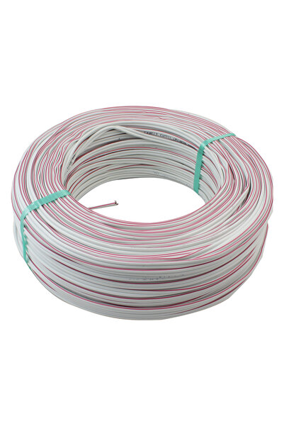 Powermaster 2x0.75 100 Mt. Hoparlör Kablosu Beyaz
