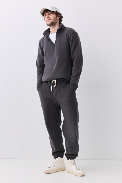 Trendiz Men's Fleece Tracksuit Set - Anthracite 2032