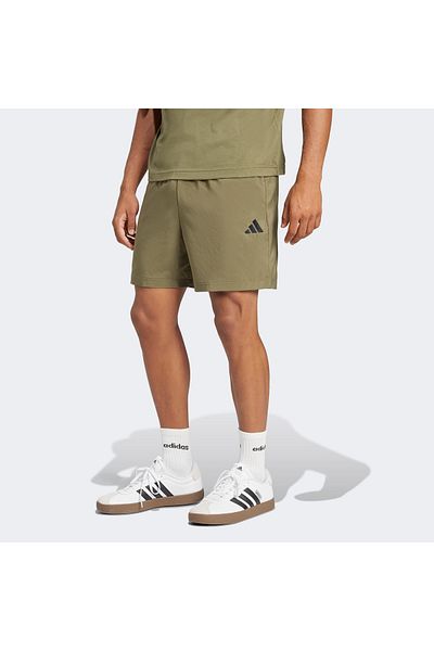 adidas Essentials Small Logo Chelsea pánské zelené šortky