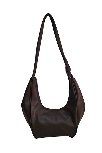 Gloria Mi̇ra Women's Brown Soft Leather Long Handle Shoulder Bag