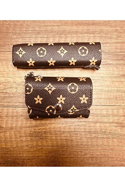 Zigver Iqos Iluma One Tam Set Çantalı Kılıf Lv Desenli