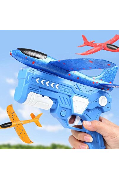 Zigver Çocuk köpük uçak başlatıcısı oyuncak açık mancınık silah 15M aralığı u...