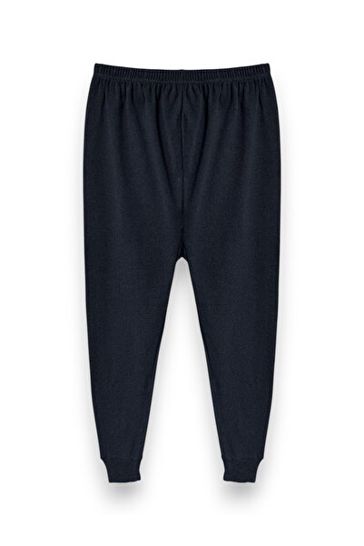 Line Smart 3-х частинні чорно-сині з димчастим відтінком чоловічі бавовняні з манжетами з шардоном зимові термобілизна