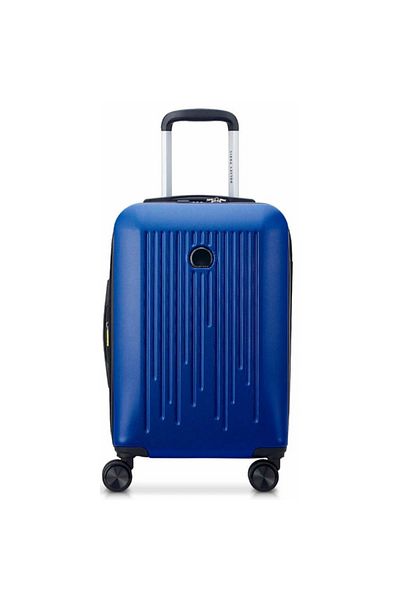Delsey Christine Zipper Closure TSA Combination Lock Carry On Luggage Trolley 55cm