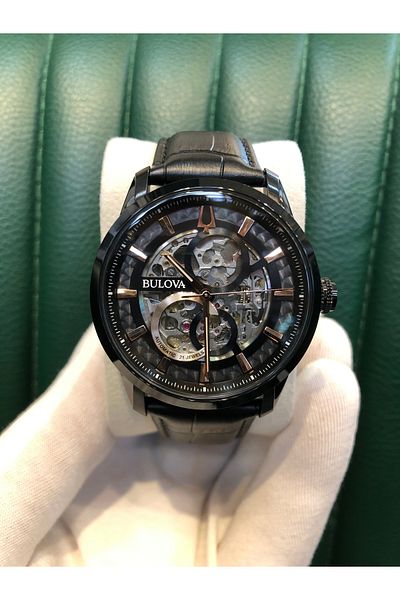 Bulova Scaffold Dial Automatic Mens Wrist Watch