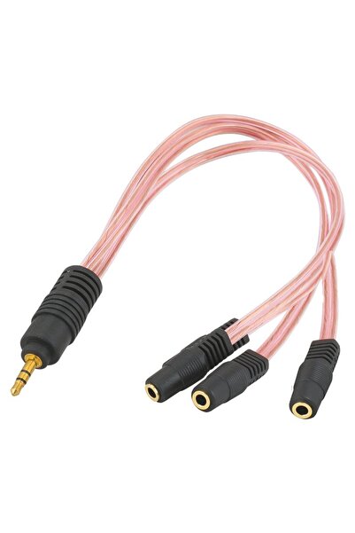 Powermaster 3.5 mm Stereo Erkek/3 X 3.5 mm Stereo Dişi 5+1 Kablo