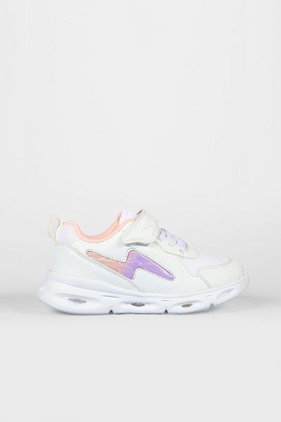 Vicco Fash Lighted Girls Preschool White/Powder Sneakers