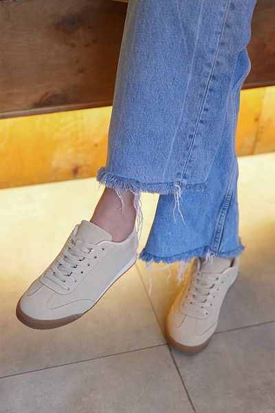 Marjin Pantofi de damă de culoare bej - pantofi sport model Cerile