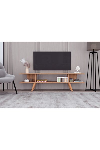 Vivense EKO TV SEHPASI, AHŞAP AYAKLI, ATLANTİK ÇAM 160 CM