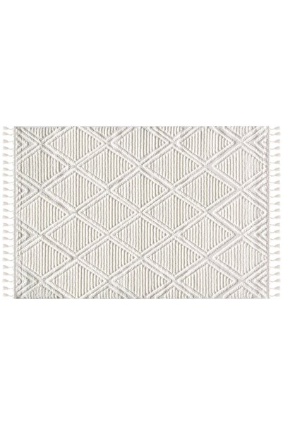 Vivense ELİT SAÇAKLI MAKİNE HALISI, BUKLELİ, KREM 100X150