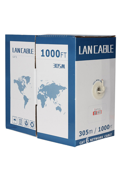 Powermaster PM-6835 23 AWG 0.57Mm 1Gbps UTP %100 Bakır Alaşım 305 Metre Gri C...