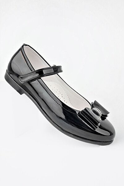 epaavm Fiyonklu Siyah Kız Çocuk Babet