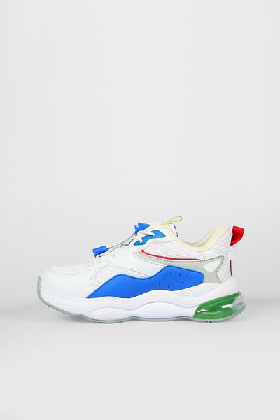 Vicco Hoshi Basic Boy's White/Sax Blue Sports Shoes