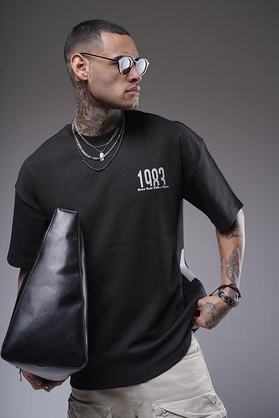 king brich Μπλουζάκι Unisex Oversize Mold 1983 με γραπτό τύπωμα