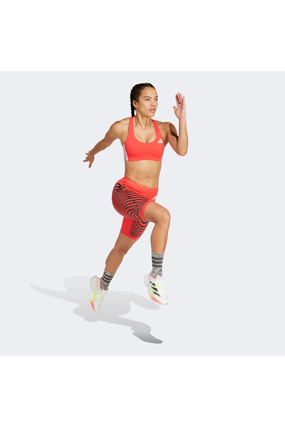 adidas Γυναικείο κόκκινο κολάν για τρέξιμο Adizero Control