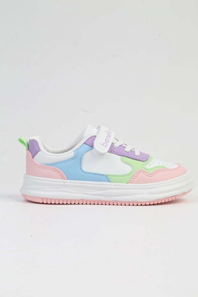Benetton Beyaz - Çok Renkli Kız Çocuk Sneaker BNI-10025