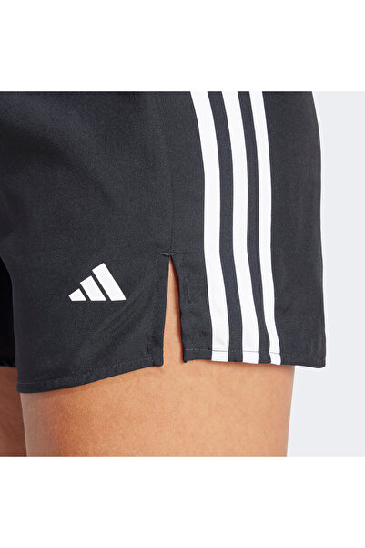 adidas 3 Stripes High Rise Kadın Siyah Antrenman Şort