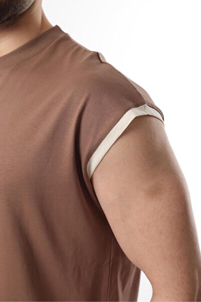 Madmext Vizon Sıfır Kol Erkek Şort T-shirt Takım E7308