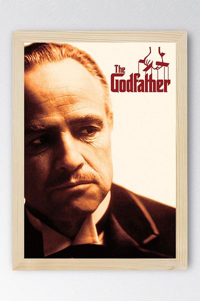 Saturn The Godfather Framed Painting - Vito Corleone Father Movie Poster Painting