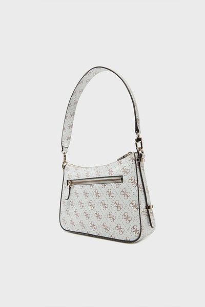 Guess Eco Erıca Top Zip Shoulder Bag Women's Cream Shoulder Bag Hweqg951018-Crg