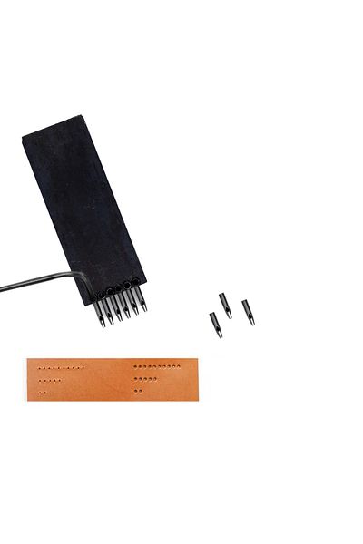 AiryFooT Leather Hand & Staple - Staple and Hole Punch Tool (5 mm 2')