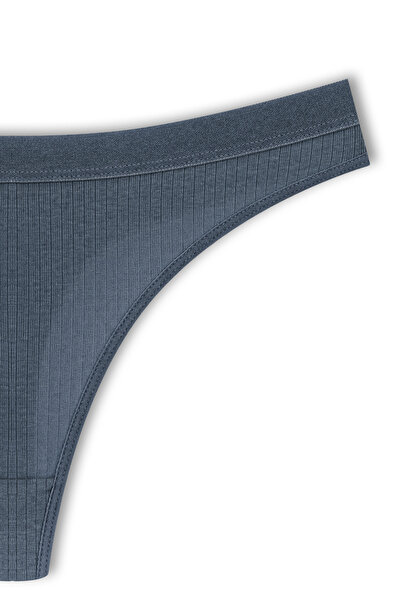 HNX Cotton Thin Strap Bustier and Thong Panties Sports Underwear Set