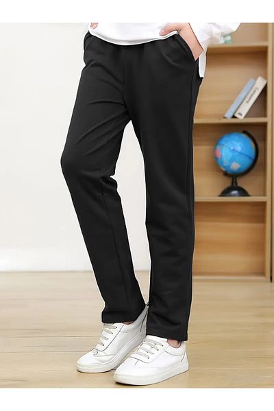 BayBayan Ανδρικό σχολικό παντελόνι Lycra Classic Casual