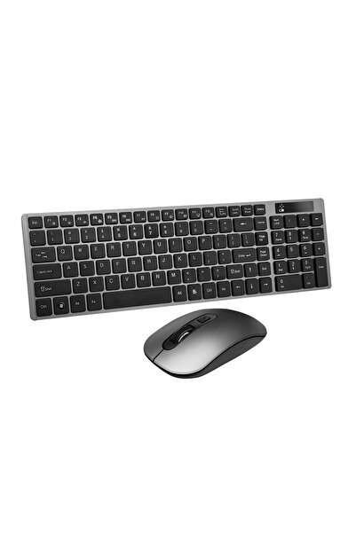 gaman Kablosuz Klavye Mouse Seti Bilgisayar Klavyesi Tv Klavye Mouse Seti Pilli Wırelees Combo GDX7700
