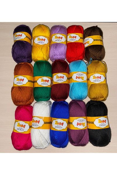 Tunç Çadır Tunch Booties Lanyard Mixed Color Set 15 Pieces 100 Gr. 225 Meters