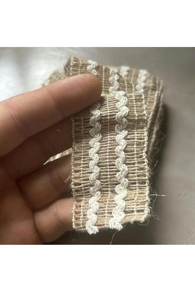 OZN AKSESUAR Wicker Ribbon Jute Ribbon Crafts Home Decorations and Gift Wrap Ornament