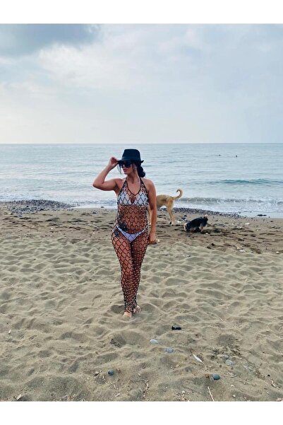 Zey Desing Kadın Incili Uzun File Victoria’s Secret Pareo