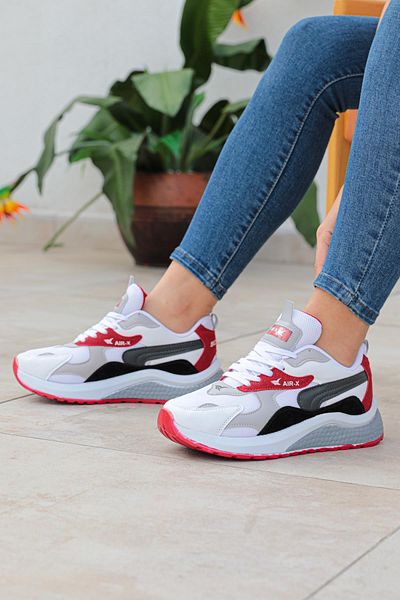SOLAZER Red Women's Sneakers - Casual Sneakers 086
