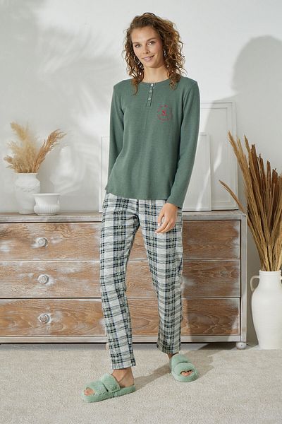 Sevim SEVİM 15179 SET DE Pijamale BRODAT PENTRU FEMEI