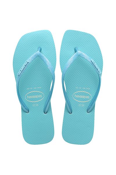 Havaianas Square Glitter Neon Blue Women's Slippers