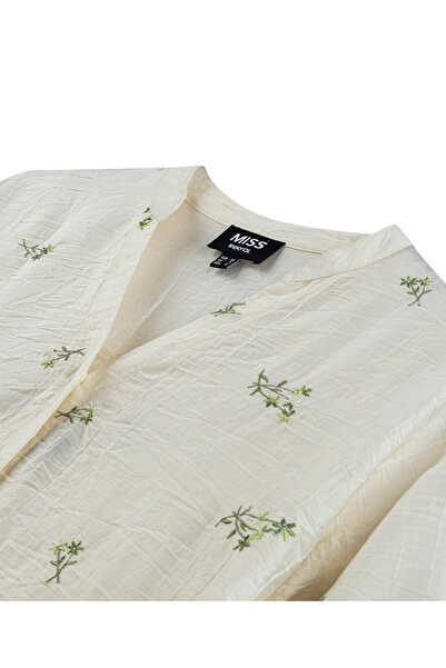 MISS IPEKYOL Embroidered Collar Shirt